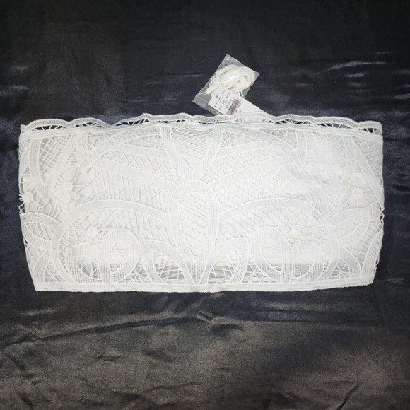 American Eagle White  Crop Top Size L - Picture 1 of 5